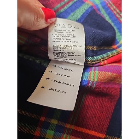 HB Fit By DXL Shirt Mens 2XLT Plaid Flannel Button Down - Picture 5 of 7